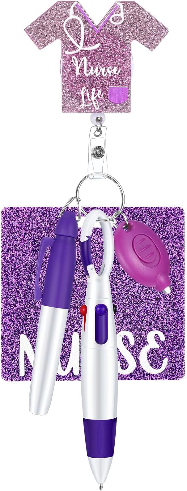 Wholesale Nurse Pen Set with Light Telescopic Badge Scroll Keychain Badge Reels ACC-KC-ChiHai008