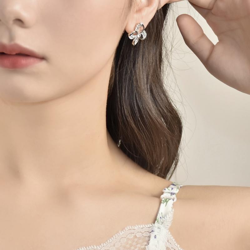 Wholesale Four Leaf Flower Petals Earrings
