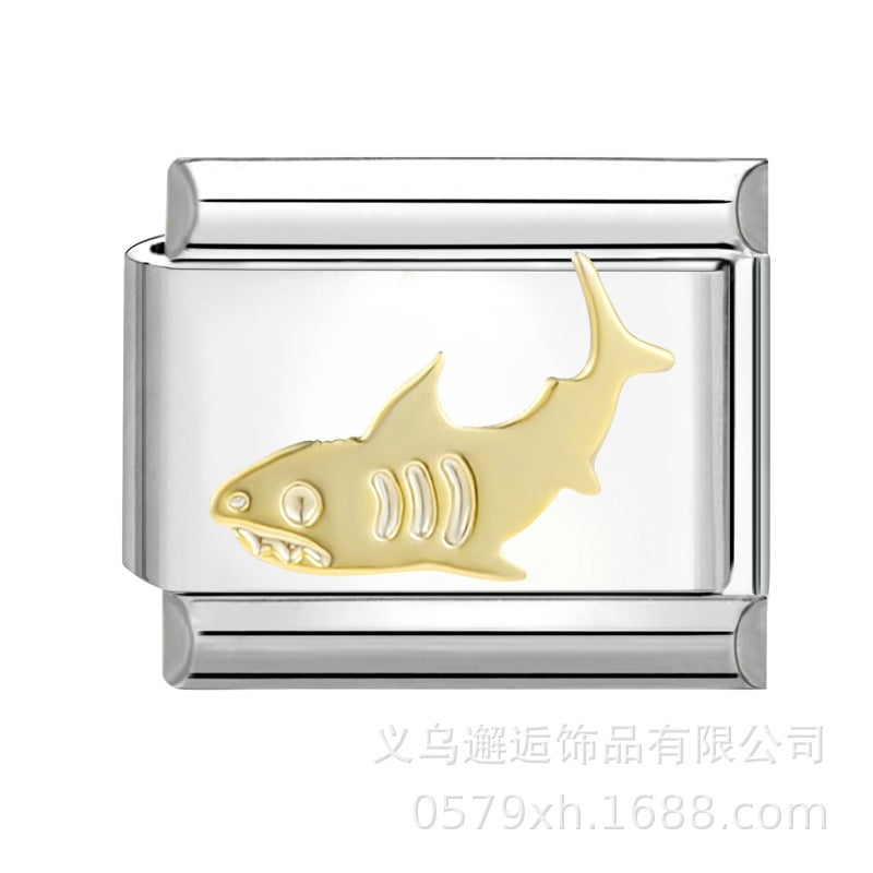 Wholesale Italian Charm Bracelet 9mm DIY Splicing Removable Stainless Steel Composable Bracelet