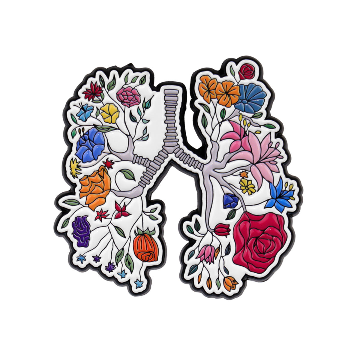 Wholesale 5pcs Human organs heart brain lungs doctor brooch
