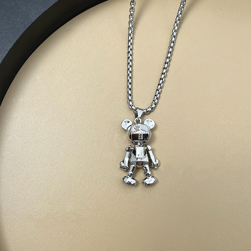 Wholesale Bear Necklace Long Necklaces with Movable Limbs ACC-NE-Hanyu003