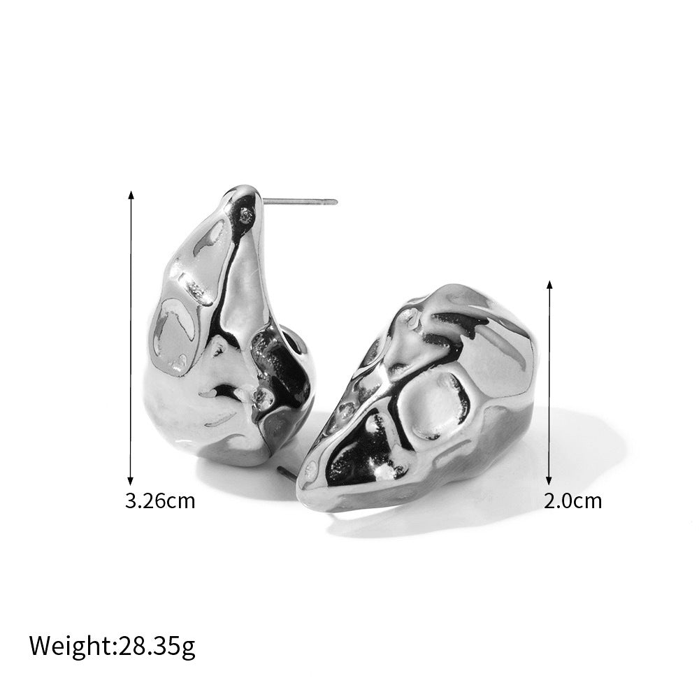 Wholesale 18K Gold Drop Titanium Steel Earrings ACC-ES-Yachan002