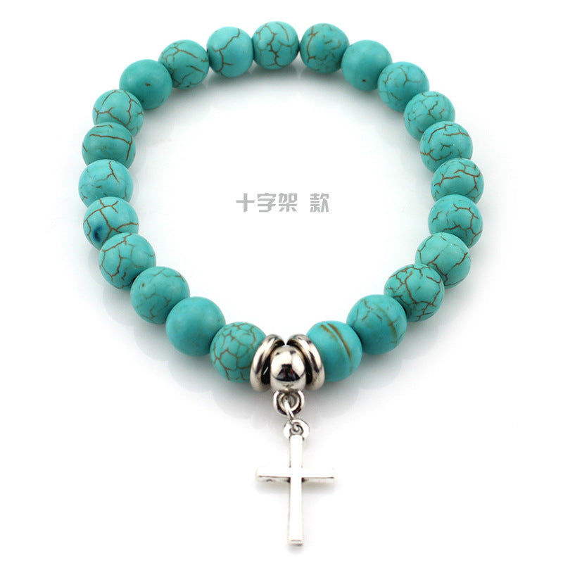 Wholesale Turquoise Beaded Bracelet Beach Turtle Design Travel Commemoration Gift