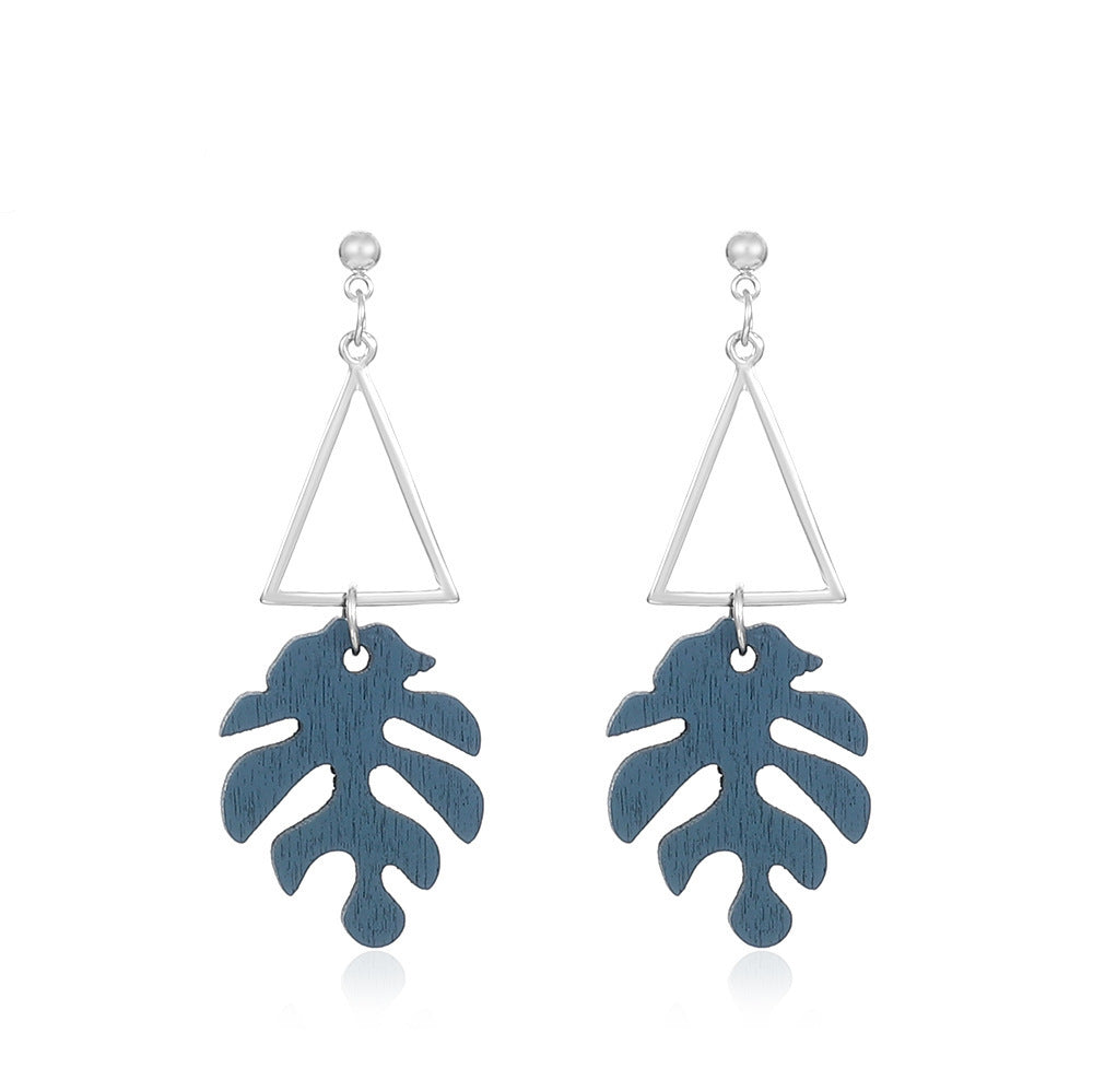 Wholesale acrylic maple leaf earrings