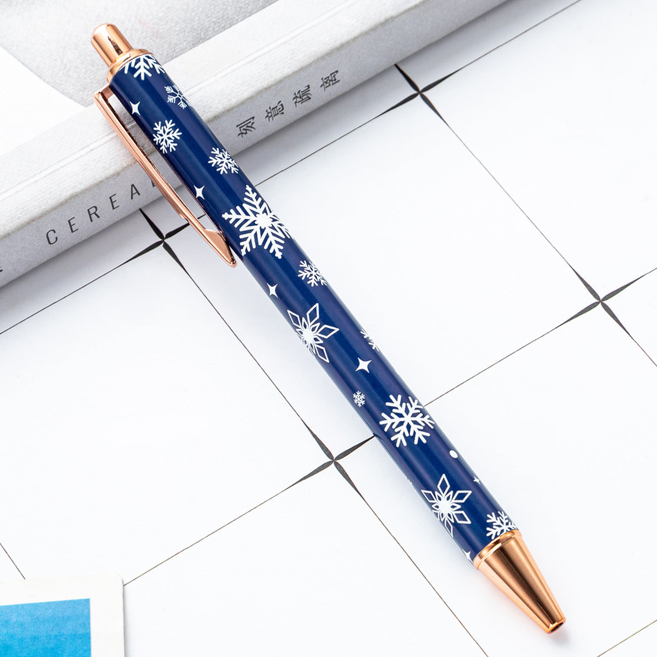 Wholesale Christmas Series Push Metal Ballpoint Pens ACC-PN-HuaH055