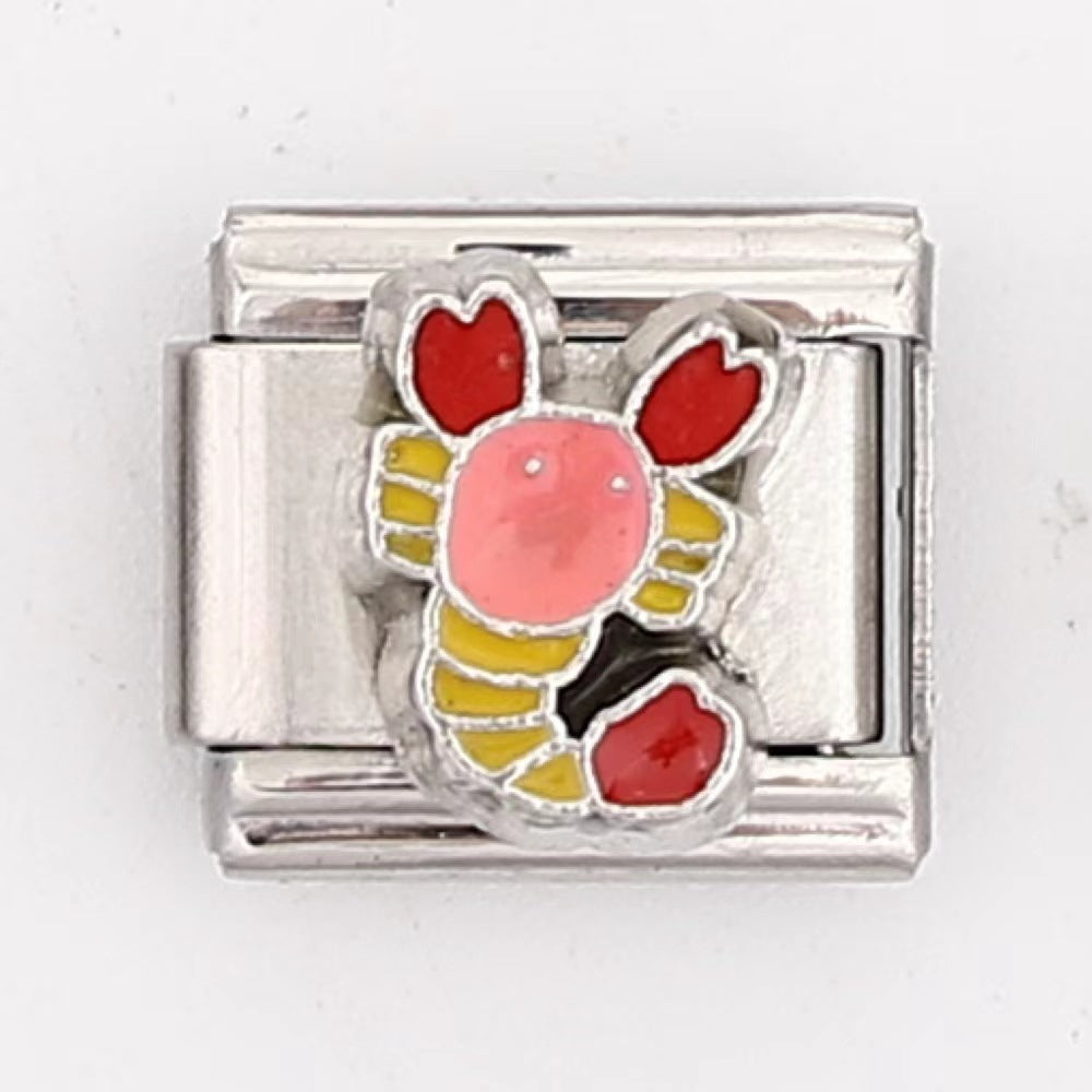 Wholesale 5pcs Italian Charm Bracelet 9mm DIY Splicing Ocean Style Stainless Steel Composable Bracelet