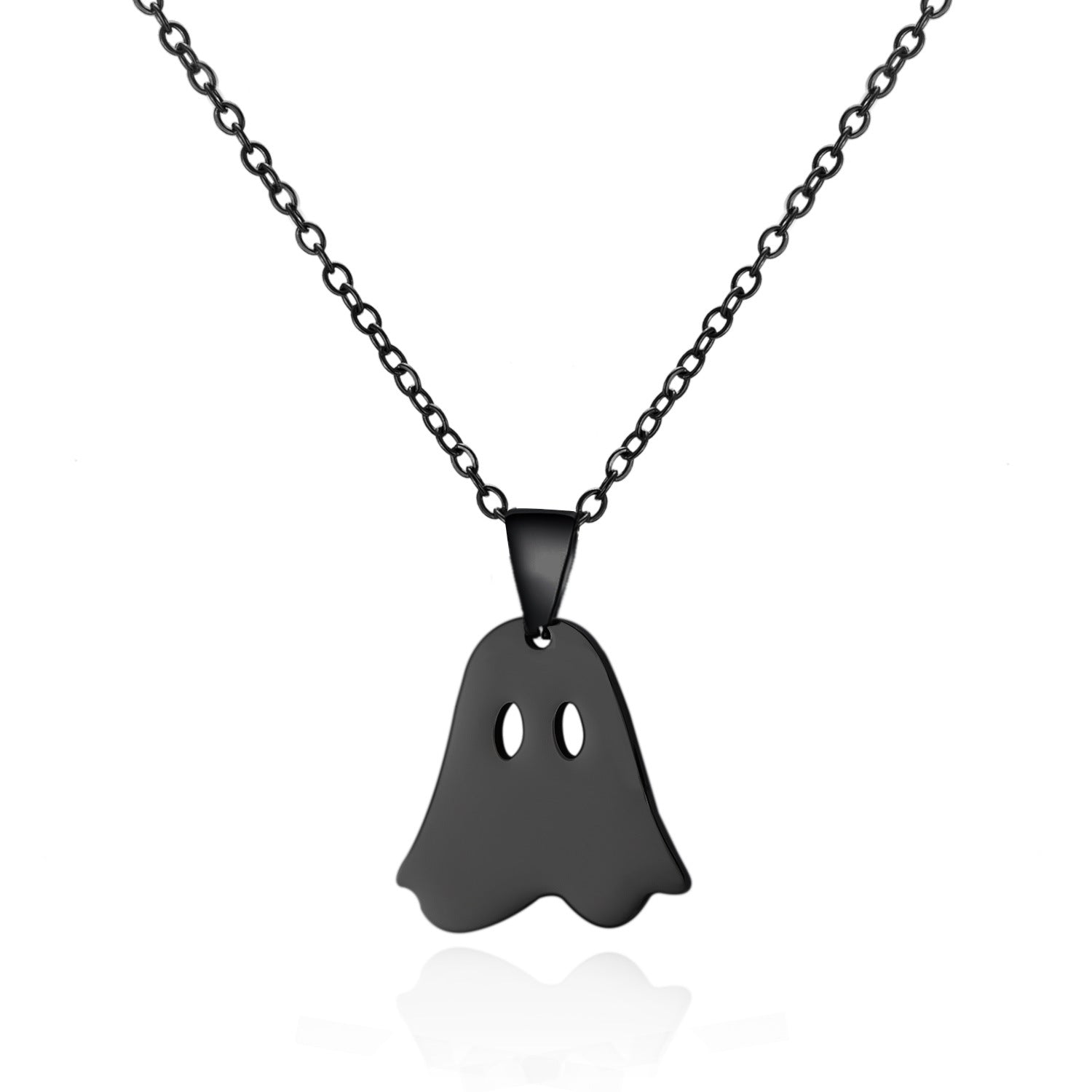 Wholesale  Element Titanium Steel Necklace Pumpkin Head Ghost Jewelry