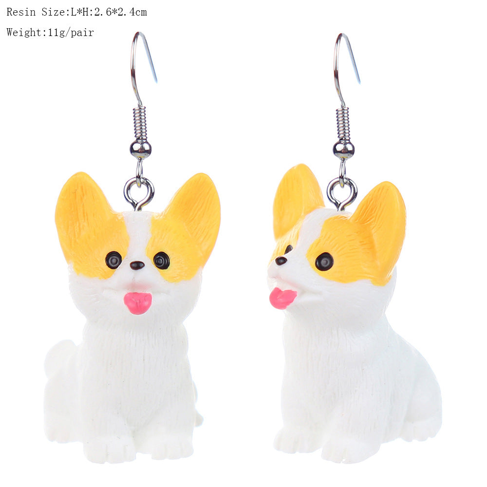 Wholesale Cartoon Cute Three-dimensional  Puppy Doll Earrings