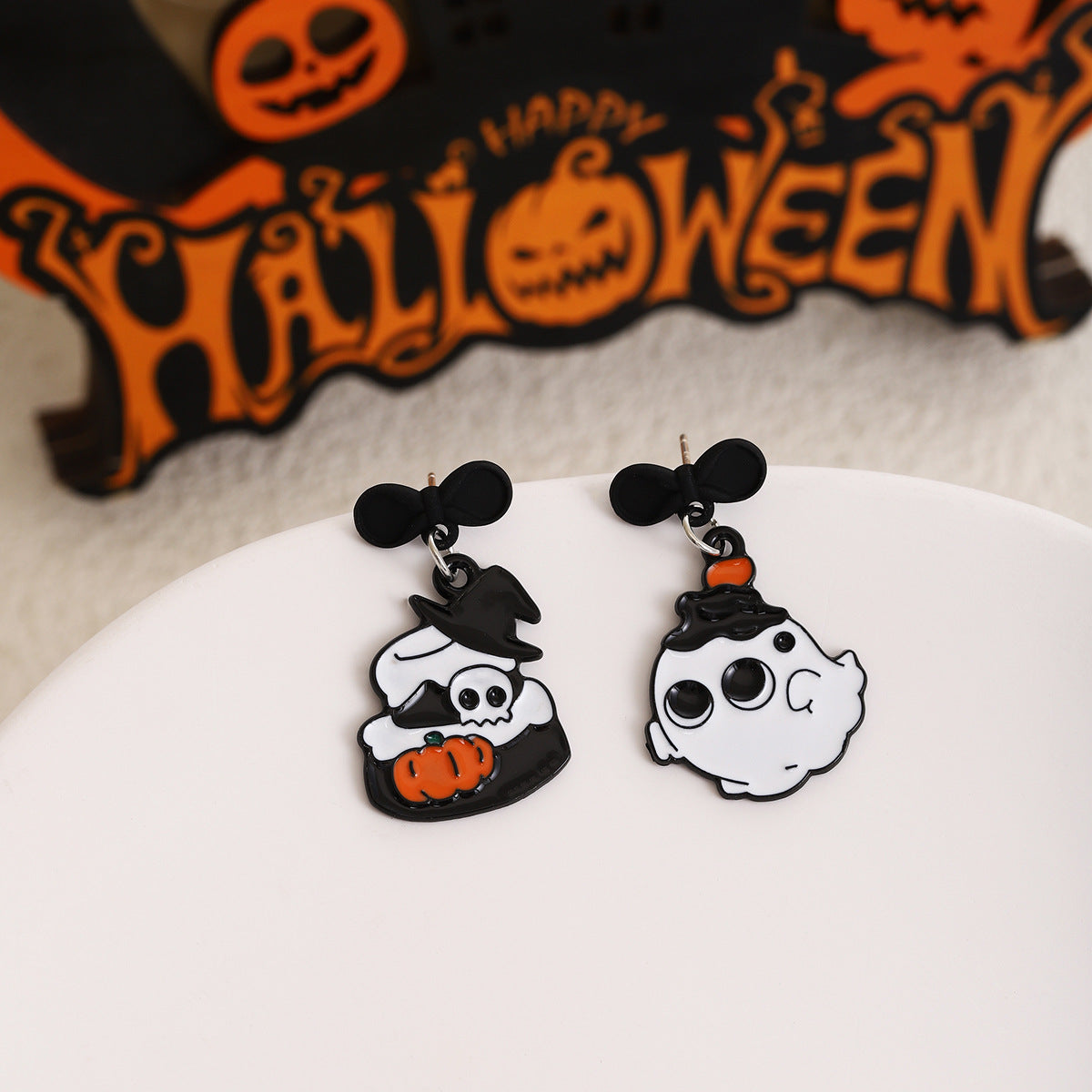Wholesale Halloween ghost earrings