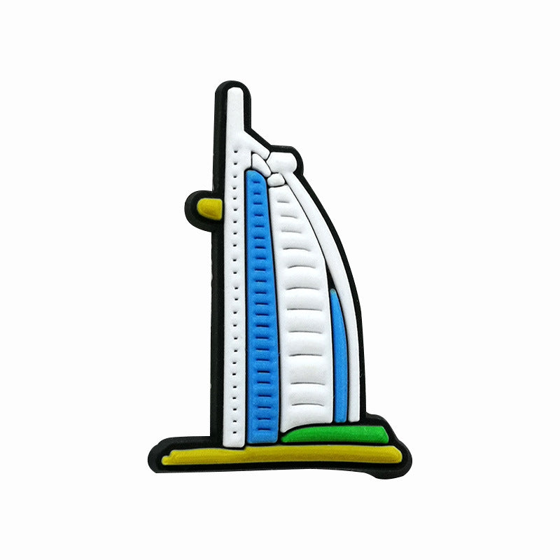 Wholesale Random 100pcs Travel Series Shoes Accessories Shoes Charms