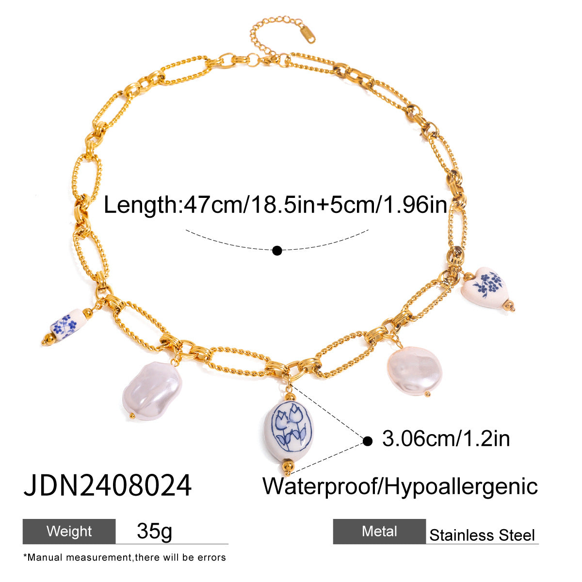 Wholesale Stainless Steel  Shell Necklace Light Luxury Clavicle Chain Jewelry