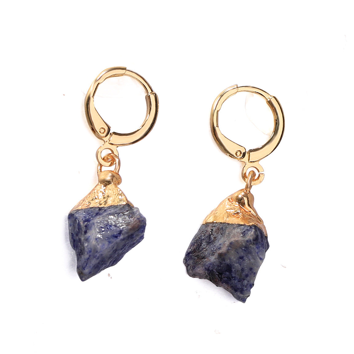 Wholesale Irregular Natural Stone Crystal Birthday Stone Rough Stone Earrings ACC-ES-ZhuangZ001