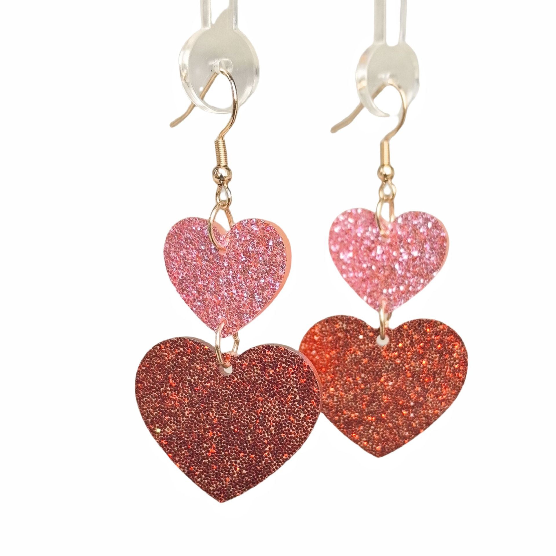 Wholesale Acrylic Valentine's Day Series Pink Earrings ACC-ES-XueP047