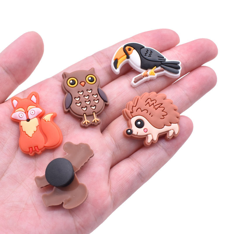 Wholesale Random 100pcs Cartoon Jungle Animals Shoes Charms ACC-SC-RYY044