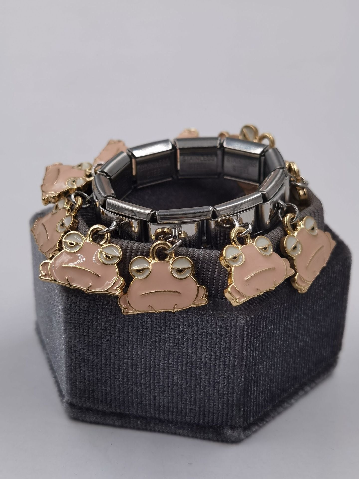 Wholesale Italian Charm Bracelet Charm Module Stainless Steel Bracelet 9mm DIY Pattern Free Stitching Detachable Composable Bracelet ACC-BT-XY001