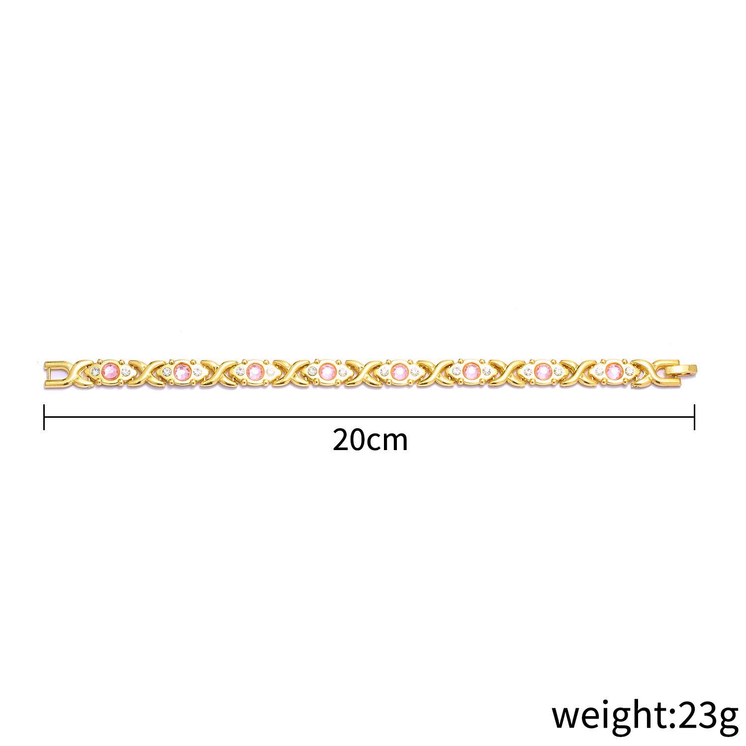 Wholesale detachable energy magnet bracelet alloy diamond adjustable bracelet