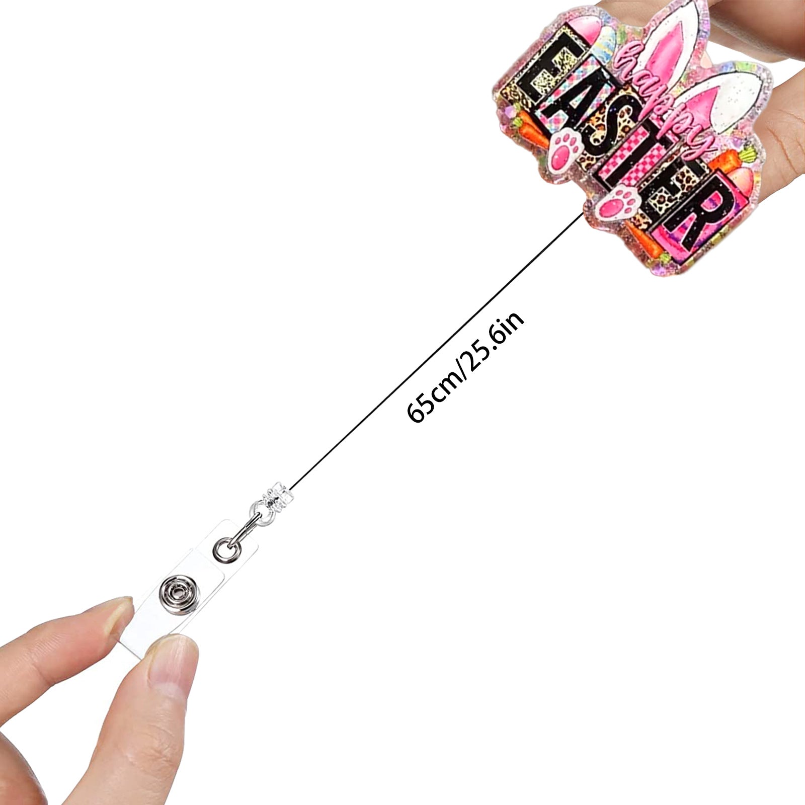 Wholesale Easter Bunny Egg Acrylic Badge Reels