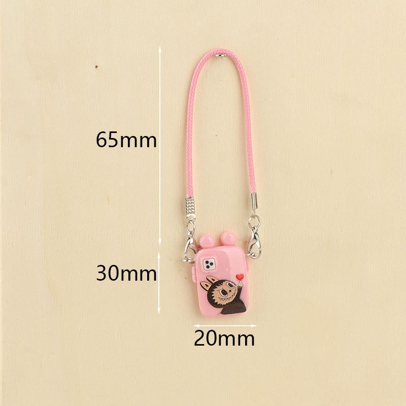 Wholesale Cute cartoon mini mobile phone pendant doll accessories