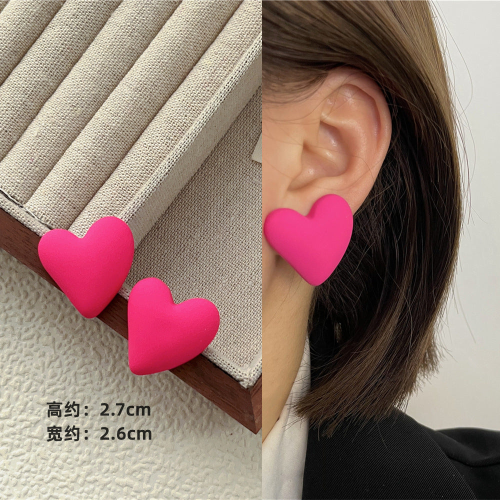 Wholesale Candy Color Geometric Square Circle C Shape Earrings