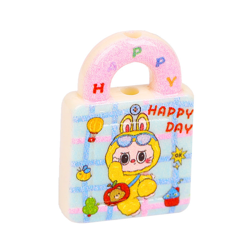 Wholesale random 10pcs Creative Handbag  Focal Beads DIY Bead Accessories ACCVIP