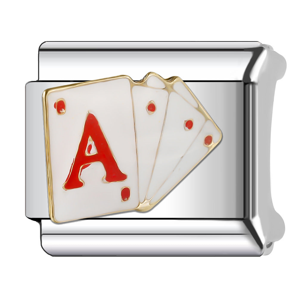 Wholesale Italian Charm Bracelet 9mm DIY Splicing Cute Creative Stainless Steel Composable Bracelet