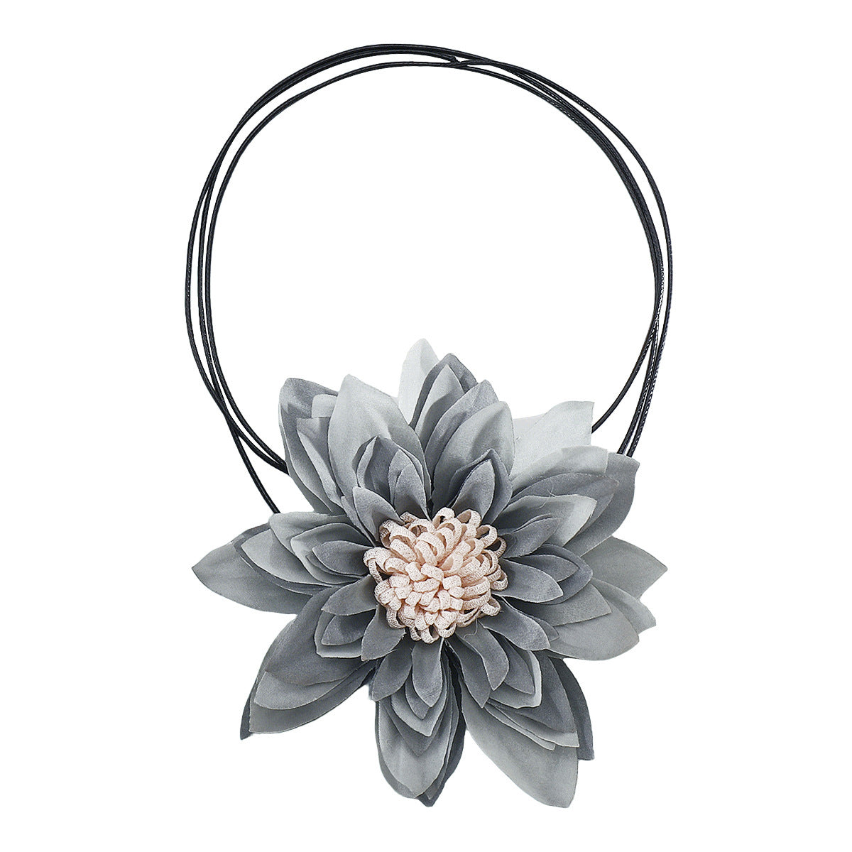 Wholesale Exaggerated Multi-Layered Colorfulful Flowers Casual Style Necklace