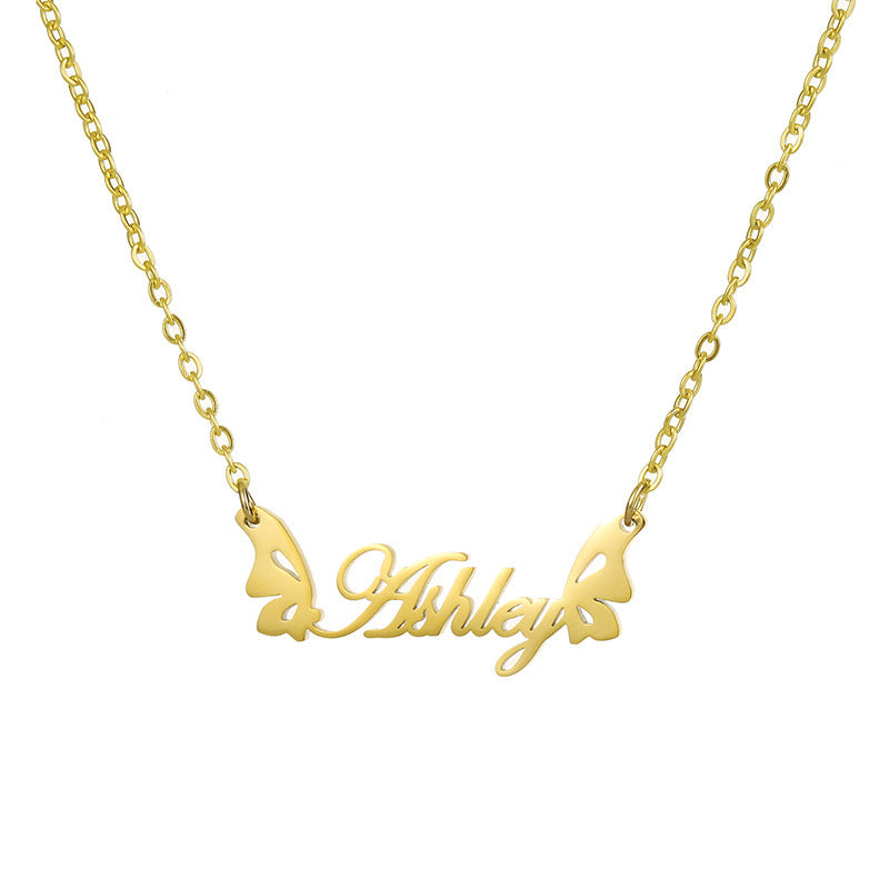 Wholesale Stainless Steel Wings Heart Crown Necklace