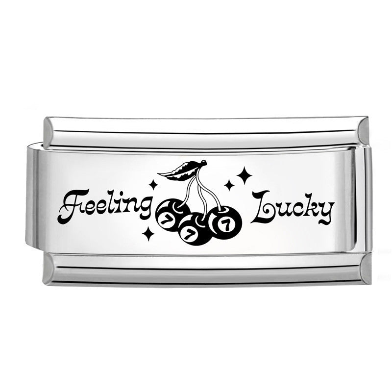 Wholesale Italian Charm Bracelet 9mm DIY Splicing Long Black and White Series Stainless Steel Composable Bracelet