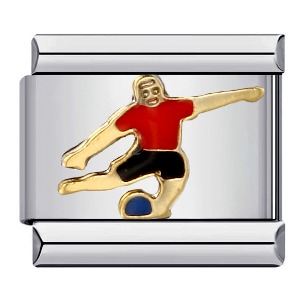 Wholesale Italian Charm Bracelet 9mm DIY Splicing Removable  Stainless Steel Composable Bracelet