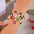 Wholesale  Color Acrylic Diamond Snowflake Bell Elastic Beaded Bracelet Christmas suit