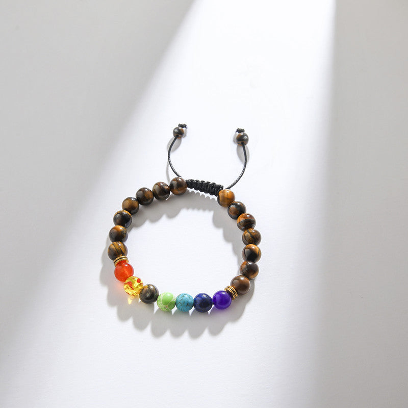 Wholesale European Creative Fashion Handmade Woven Bracelet with Volcanic Stone,  Adjustable Bracelet – Fashion Accessory Gift for Boutique Resale