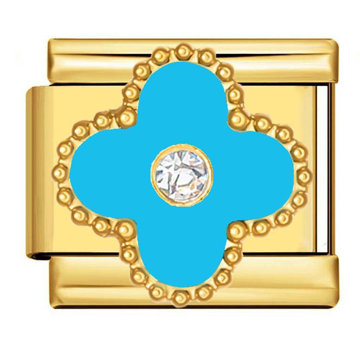 Wholesale 9mm Italian Charm Starter Bracelets DIY square Single Section Creative Stainless Steel Composable Bracelet