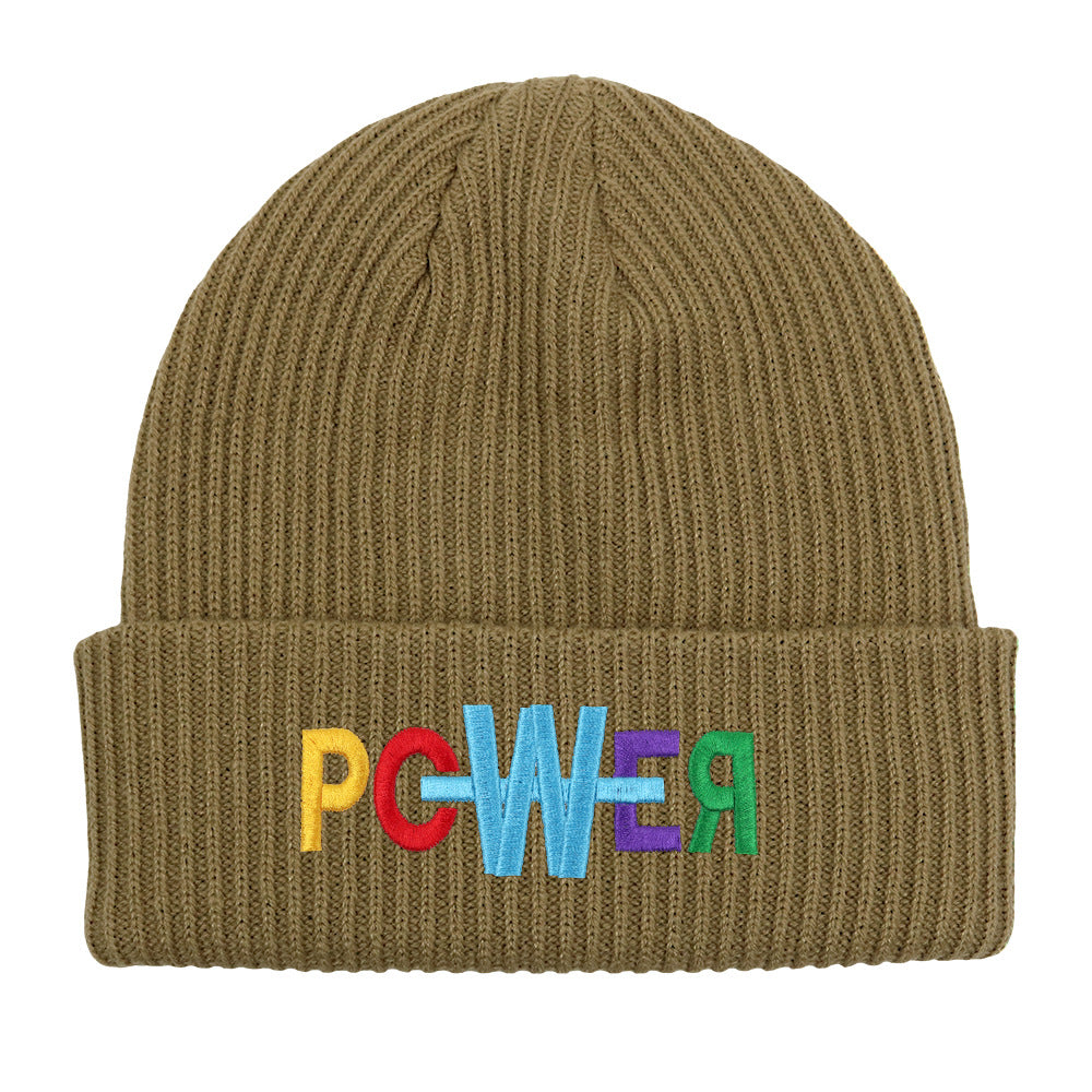 Wholesale embroidered letters wool beanie hat