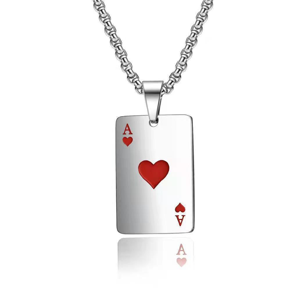 Wholesale Spade Ace Heart Love Necklaces ACC-NE-Hanyu010