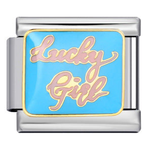 Wholesale Italian modular titanium steel welding pattern DIY  bracelet