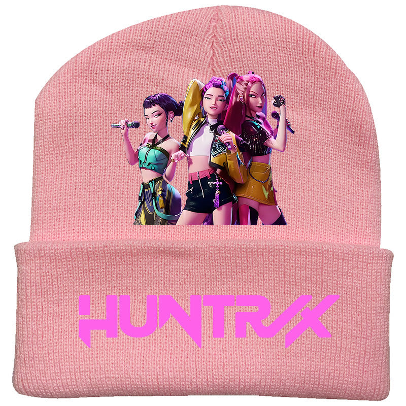 Wholesale kpop anime cartoon knitted hat Beanie