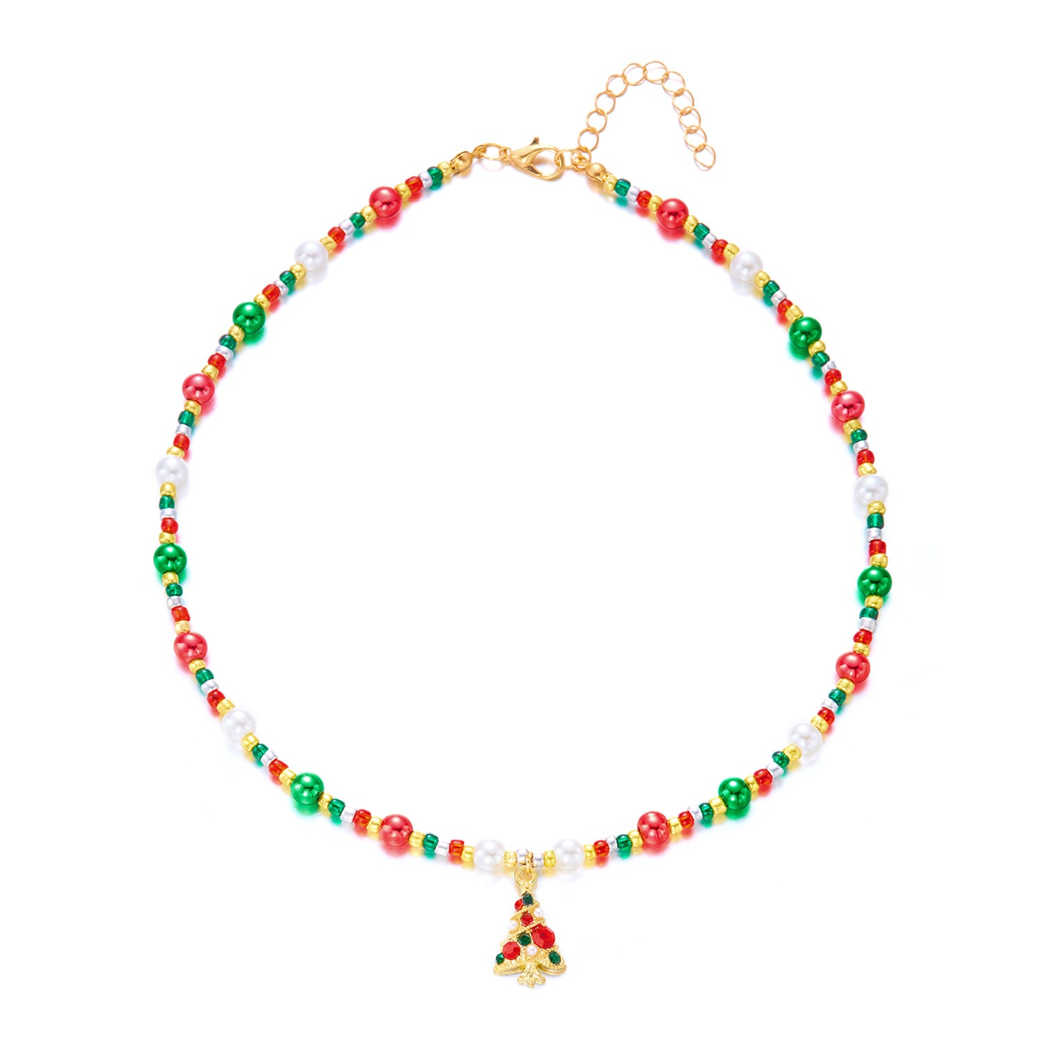 Wholesale Christmas Tree Snowflake Necklace