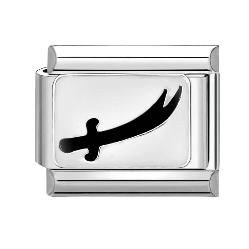 Wholesale  Italian Modular Bracelet 9mm DIY Splicing Removable Stainless Steel Combinable Bracelet