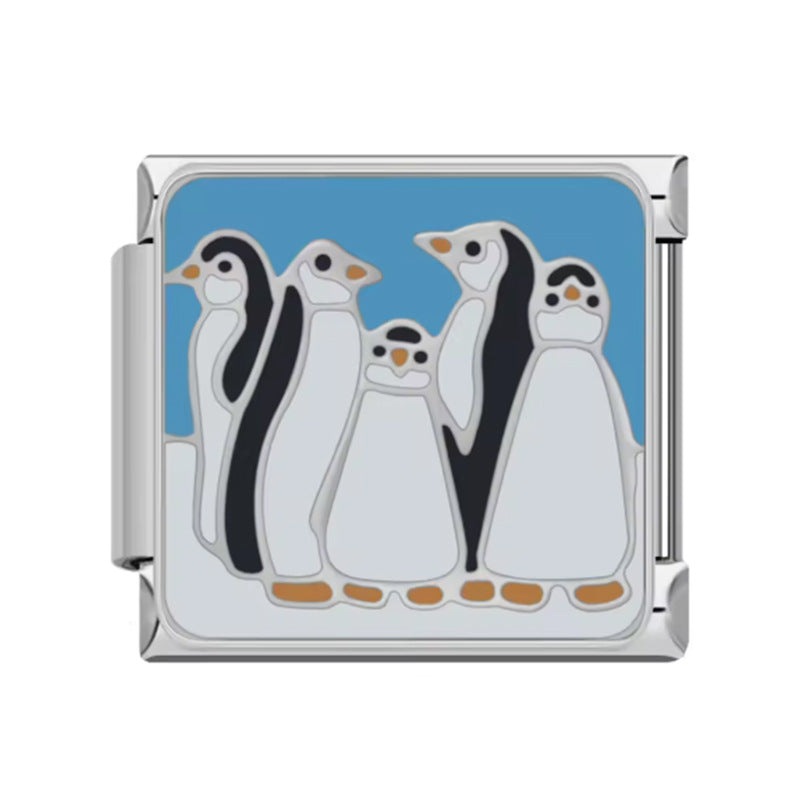 Wholesale Italian Charm Bracelet 9mm DIY Splicing Valentine's Day Series Stainless Steel Composable Bracelet