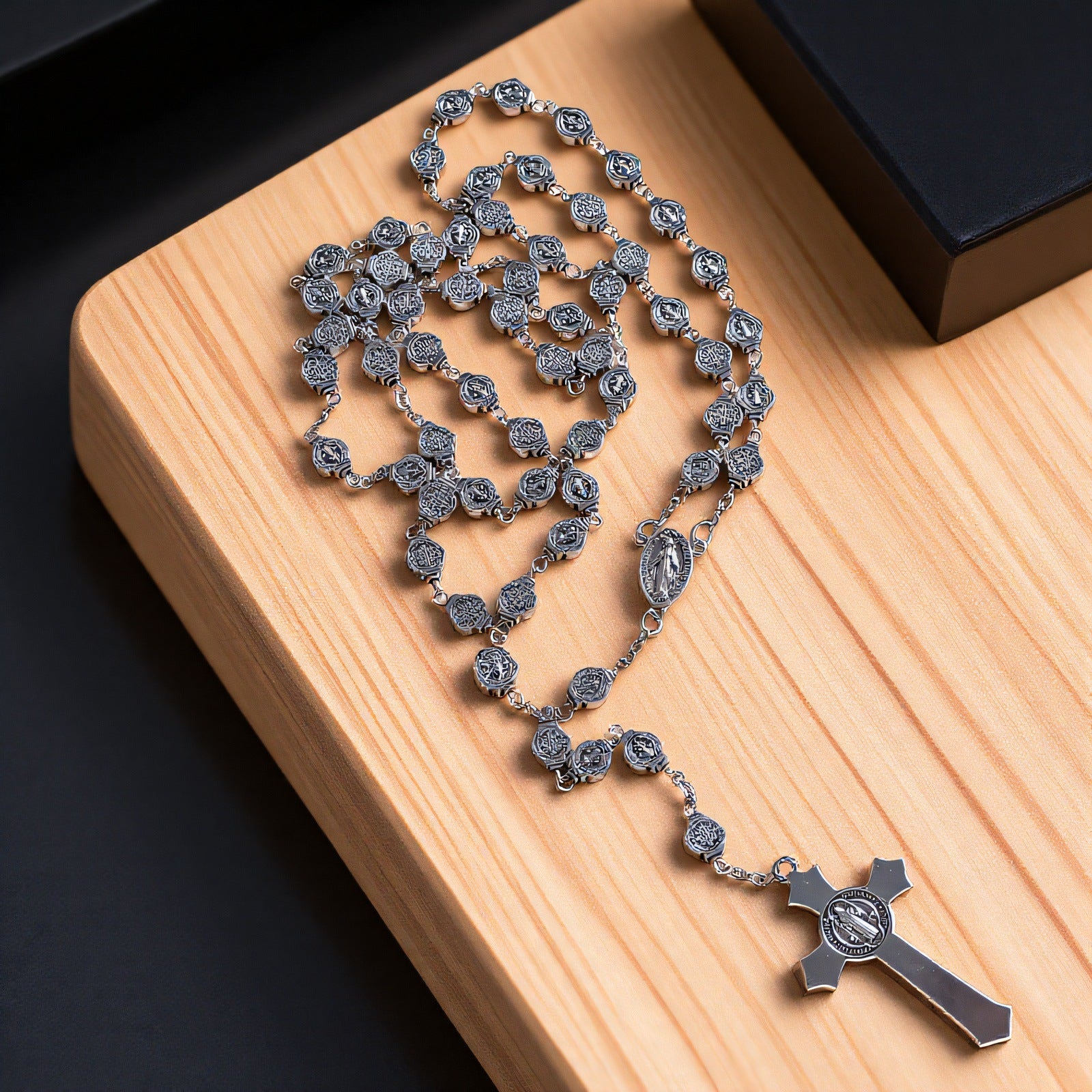 Wholesale Vintage Rune Cross Long Necklace