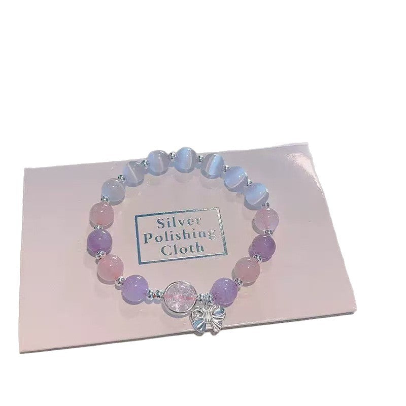 Wholesale Hand-Beaded Acrylic Contion Bracelet - Trendy Fashion Accessory for Everyday Wear,  Gift for