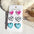 Wholesale 3pcs/set Valentine's Day  Spray Painted Colorful Heart Earring Set