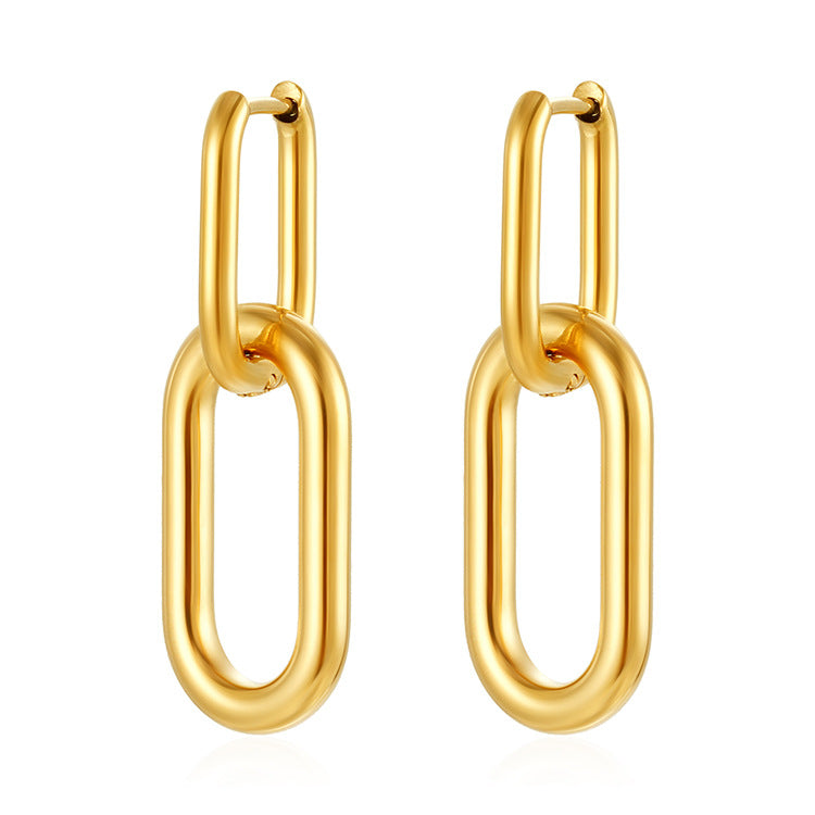 Wholesale  plating creative stainless steel earrings