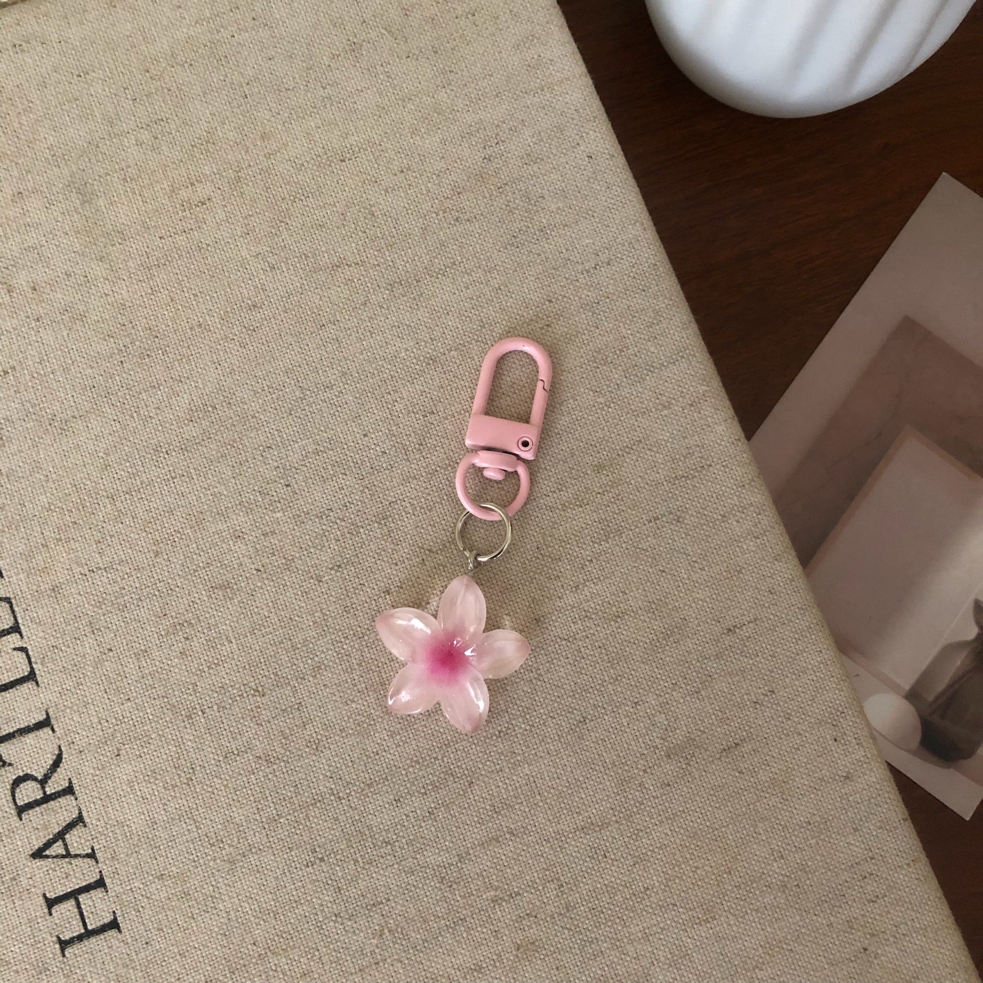 Wholesale Resin Keychain Pendant,  Transparent Purple Trendy Accessory for Bags and Keys