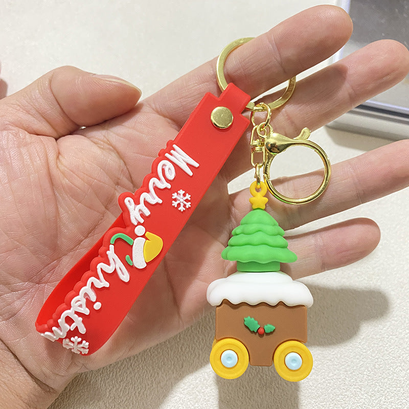 Wholesale Christmas Snowman Santa Snowman Keychain