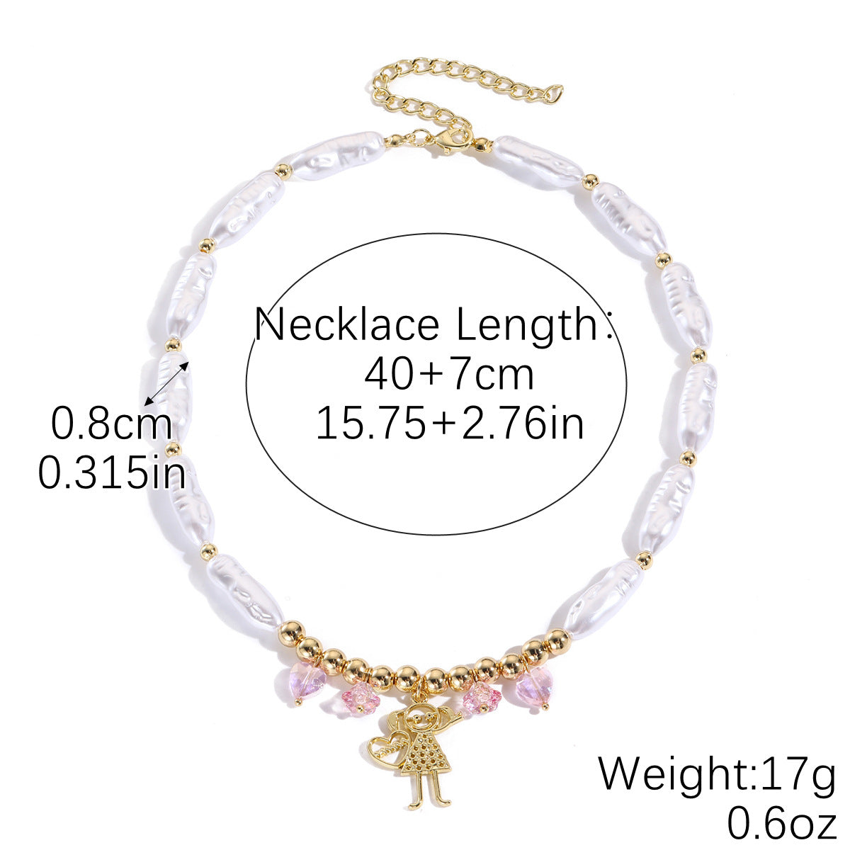 Wholesale Pearl White High-end Simple Style Necklace