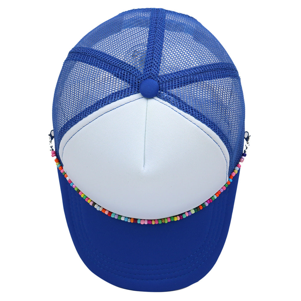 Wholesale Colorful Chain Trucker Cap Mesh Cap Baseball Cap ACC-HT-HaiPu019