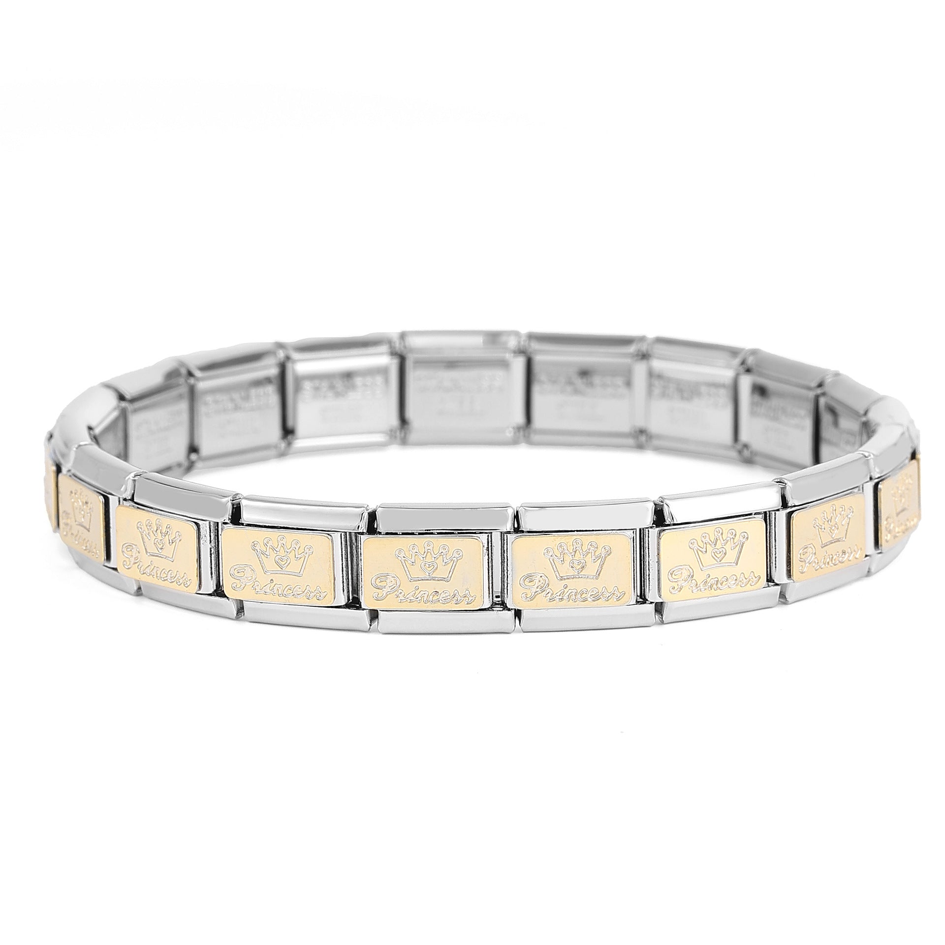 Wholesale 10pcs Italian Charm Bracelet 9mm DIY Splicing Removable Rainbow Rooster Stainless Steel Composable Bracelet