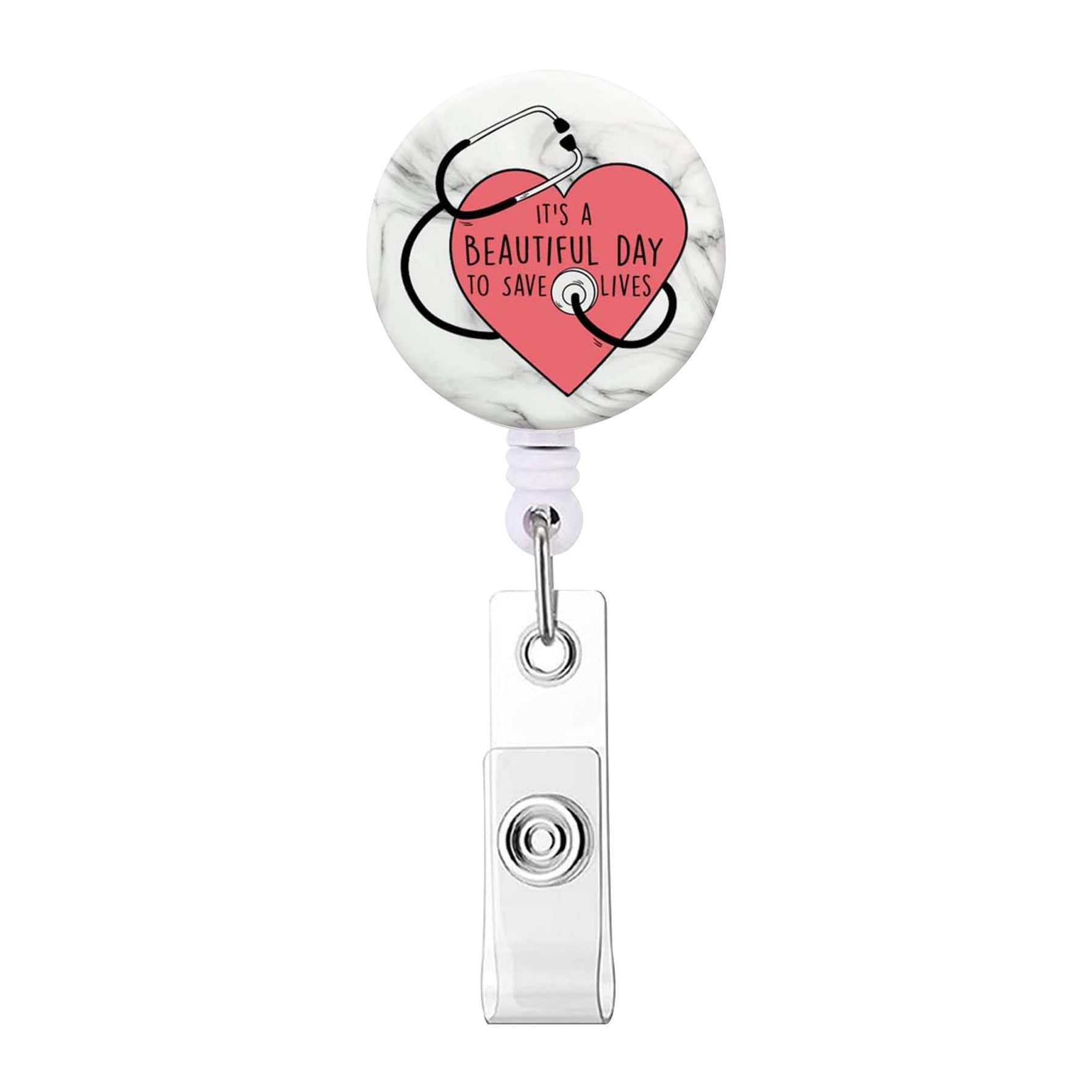 Wholesale Badge Reels ABS Doctor Nurse Retractable Keychain