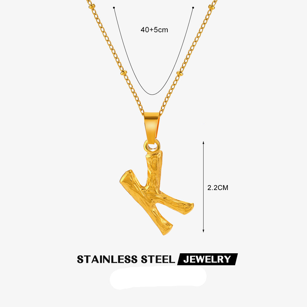 Wholesale Stainless Steel Fashion 26 Letter Necklace